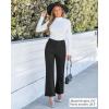 imageGRAPENT Corduroy Pants Women High Waisted Wide Leg Trendy Patch Pocket Fall Winter Dressy Casual Elastic Waist TrousersBlack