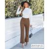 imageGRAPENT Corduroy Pants Women High Waisted Wide Leg Trendy Patch Pocket Fall Winter Dressy Casual Elastic Waist TrousersCocoa Brown
