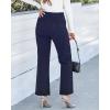 imageGRAPENT Corduroy Pants Women High Waisted Wide Leg Trendy Patch Pocket Fall Winter Dressy Casual Elastic Waist TrousersNavy Blue