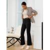 imageGRAPENT Corduroy Pants for Women Flare High Waisted Fall Winter Elastic Waist Stretchy Work Casual Trendy Wide Leg PantsBlack