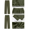 imageGRAPENT Corduroy Pants for Women High Wasited Straight Leg Elastic Waist Stretchy Casual Work Pants Fall Winter TrousersOlive Green