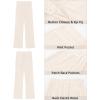 imageGRAPENT Corduroy Wide Leg Pants Woman High Waisted Trendy Fall Work Casual Elastic Waist Duo Button Welt Pocket TrousersTurtledove