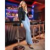 imageGRAPENT Flare Jeans for Women High Waisted Trendy Wide Leg Embellished Rhinestone Sparkly Concert Stretchy Denim PantsLakeside Blue