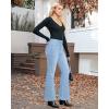 imageGRAPENT Flare Jeans for Women High Waisted Trendy Wide Leg Embellished Rhinestone Sparkly Concert Stretchy Denim PantsLakeside Blue