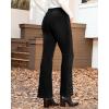 imageGRAPENT Flare Jeans for Women High Waisted Trendy Wide Leg Embellished Rhinestone Sparkly Concert Stretchy Denim PantsWashed Black