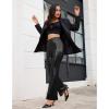 imageGRAPENT Sequin Pants for Women Flare High Waisted Pull On Elastic Waist Party Club Night Out Dance Stretch Sparkly PantsBlack