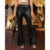 imageGRAPENT Sequin Pants for Women Flare High Waisted Pull On Elastic Waist Party Club Night Out Dance Stretch Sparkly PantsBlack