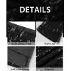 imageGRAPENT Sequin Pants for Women Flare High Waisted Pull On Elastic Waist Party Club Night Out Dance Stretch Sparkly PantsBlack