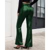 imageGRAPENT Sequin Pants for Women Flare High Waisted Pull On Elastic Waist Party Club Night Out Dance Stretch Sparkly PantsDark Green