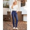 imageGRAPENT Skinny Jeans for Women High Waisted Trendy Pull On Elastic Waist Slim Jeggings Stretch Denim Pants Trouser JeansDarkness Blue