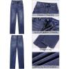 imageGRAPENT Straight Leg Jeans for Women Trendy High Waisted Classic Stretchy Denim Pants Casual Trouser Jeans with PocketsDark Atlantic Blue