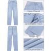 imageGRAPENT Straight Leg Jeans for Women Trendy High Waisted Classic Stretchy Denim Pants Casual Trouser Jeans with PocketsLakeside Blue