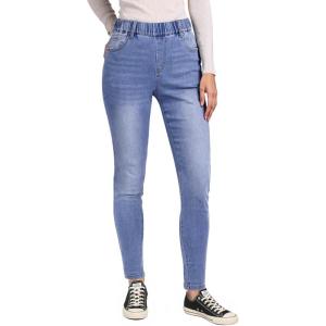 imageGRAPENT Skinny Jeans for Women High Waisted Trendy Pull On Elastic Waist Slim Jeggings Stretch Denim Pants Trouser JeansMedium Blue