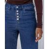 imageGRAPENT Wide Leg Jeans for Women High Waisted Trendy Button Fly Stretchy Denim Pants Vintage Straight Leg Trouser JeansClassic Blue