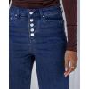 imageGRAPENT Wide Leg Jeans for Women High Waisted Trendy Button Fly Stretchy Denim Pants Vintage Straight Leg Trouser JeansDarkness Blue