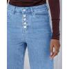 imageGRAPENT Wide Leg Jeans for Women High Waisted Trendy Button Fly Stretchy Denim Pants Vintage Straight Leg Trouser JeansMedium Blue