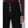 imageGRAPENT Wide Leg Jeans for Women High Waisted Trendy Button Fly Stretchy Denim Pants Vintage Straight Leg Trouser JeansTrue Black