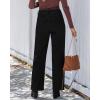 imageGRAPENT Wide Leg Jeans for Women High Waisted Trendy Button Fly Stretchy Denim Pants Vintage Straight Leg Trouser JeansTrue Black