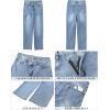imageGRAPENT Baggy Jeans for Women High Waisted Straight Leg Crossover Trendy Stretch Denim Pants Slouchy Jeans with Pockets