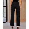 imageGRAPENT Jeans for Women Fleece Lined Pants High Waisted Stretchy Denim Straight Leg Baggy Jeans Sherpa Warm Winter Clothes