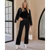 imageGRAPENT Jeans for Women Fleece Lined Pants High Waisted Stretchy Denim Straight Leg Baggy Jeans Sherpa Warm Winter Clothes