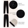 imageGRAPENT Fleece Lined Jeans for Women High Waisted Skinny Welt Pocket Winter Stretchy Denim Pants Warm Thermal JeggingsBlack