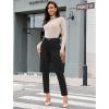 imageGRAPENT Fleece Lined Jeans for Women Trendy High Waisted Skinny Winter Stretchy Denim Pants Ankle Warm Thermal JeggingsBlack
