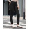 imageGRAPENT Fleece Lined Jeans for Women Trendy High Waisted Skinny Winter Stretchy Denim Pants Ankle Warm Thermal JeggingsBlack
