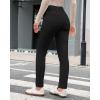 imageGRAPENT Fleece Lined Jeans for Women Trendy High Waisted Skinny Winter Stretchy Denim Pants Ankle Warm Thermal JeggingsBlack