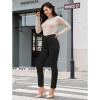 imageGRAPENT Fleece Lined Jeans for Women Trendy High Waisted Skinny Winter Stretchy Denim Pants Ankle Warm Thermal JeggingsBlack