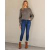 imageGRAPENT Fleece Lined Jeans for Women Trendy High Waisted Skinny Winter Stretchy Denim Pants Ankle Warm Thermal JeggingsClassic Blue