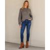 imageGRAPENT Fleece Lined Jeans for Women Trendy High Waisted Skinny Winter Stretchy Denim Pants Ankle Warm Thermal JeggingsClassic Blue
