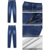 imageGRAPENT Fleece Lined Jeans for Women Trendy High Waisted Skinny Winter Stretchy Denim Pants Ankle Warm Thermal JeggingsClassic Blue
