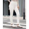 imageGRAPENT Fleece Lined Jeans for Women Trendy High Waisted Skinny Winter Stretchy Denim Pants Ankle Warm Thermal JeggingsCream White
