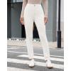 imageGRAPENT Fleece Lined Jeans for Women Trendy High Waisted Skinny Winter Stretchy Denim Pants Ankle Warm Thermal JeggingsCream White