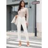 imageGRAPENT Fleece Lined Jeans for Women Trendy High Waisted Skinny Winter Stretchy Denim Pants Ankle Warm Thermal JeggingsCream White