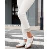 imageGRAPENT Fleece Lined Jeans for Women Trendy High Waisted Skinny Winter Stretchy Denim Pants Ankle Warm Thermal JeggingsCream White