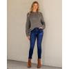 imageGRAPENT Fleece Lined Jeans for Women Trendy High Waisted Skinny Winter Stretchy Denim Pants Ankle Warm Thermal JeggingsDarkness Blue