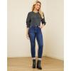 imageGRAPENT Fleece Lined Jeans for Women Trendy High Waisted Skinny Winter Stretchy Denim Pants Ankle Warm Thermal JeggingsDarkness Blue