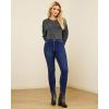 imageGRAPENT Fleece Lined Jeans for Women Trendy High Waisted Skinny Winter Stretchy Denim Pants Ankle Warm Thermal JeggingsIndigo Skyblue
