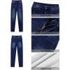 imageGRAPENT Fleece Lined Jeans for Women Trendy High Waisted Skinny Winter Stretchy Denim Pants Ankle Warm Thermal JeggingsIndigo Skyblue
