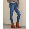 imageGRAPENT Fleece Lined Jeans for Women Trendy High Waisted Skinny Winter Stretchy Denim Pants Ankle Warm Thermal JeggingsPowder Blue