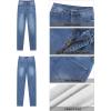 imageGRAPENT Fleece Lined Jeans for Women Trendy High Waisted Skinny Winter Stretchy Denim Pants Ankle Warm Thermal JeggingsPowder Blue