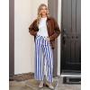 imageGRAPENT Women Jeans Striped Wide Leg High Waisted Trendy Stretchy Denim Pants Cute Casual Trouser Jeans with PocketsBlue