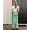imageGRAPENT Women Jeans Striped Wide Leg High Waisted Trendy Stretchy Denim Pants Cute Casual Trouser Jeans with PocketsGreen
