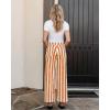 imageGRAPENT Women Jeans Striped Wide Leg High Waisted Trendy Stretchy Denim Pants Cute Casual Trouser Jeans with PocketsOrange