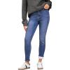imageGRAPENT Fleece Lined Jeans for Women High Waisted Skinny Welt Pocket Winter Stretchy Denim Pants Warm Thermal JeggingsClassic Blue