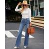 imageGRAPENT Womens Flare Jeans High Waisted Wide Leg Baggy Jean for Women Stretch Denim PantsLapis Loft