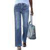 imageGRAPENT Womens Flare Jeans High Waisted Wide Leg Baggy Jean for Women Stretch Denim PantsLapis Loft