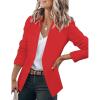 imageGRAPENT Womens Open Front Business Casual Pockets Work Office Blazer Jacket Suit